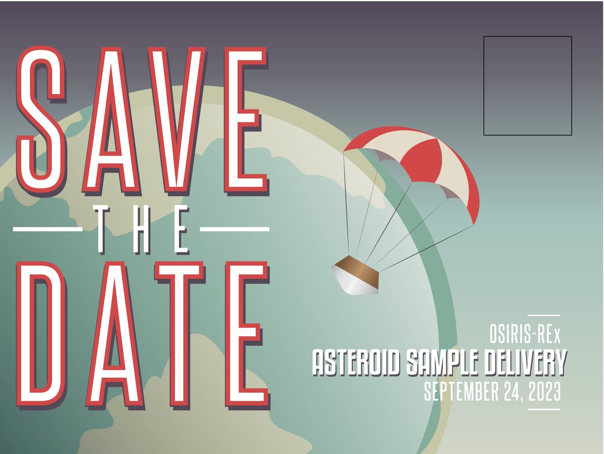 8irycx's tweet photo. https://t.co/9pGOJpDgVN Public Invited to NASA’s Goddard Visitor Center to Celebrate Historic Asteroid Sample Delivery: The public is invited to a watch party at NASA’s Goddard Visitor Center, Greenbelt, Maryland to celebrate the first U.S. mission, OSIRIS-REx, to collect a… https://t.co/e701egG79p