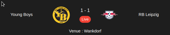 DanielSentanu's tweet photo. UEFA Champions League
Young Boys vs RB Leipzig Live Stream
https://t.co/b0hpn8Dl0x https://t.co/fWYuS11dK0