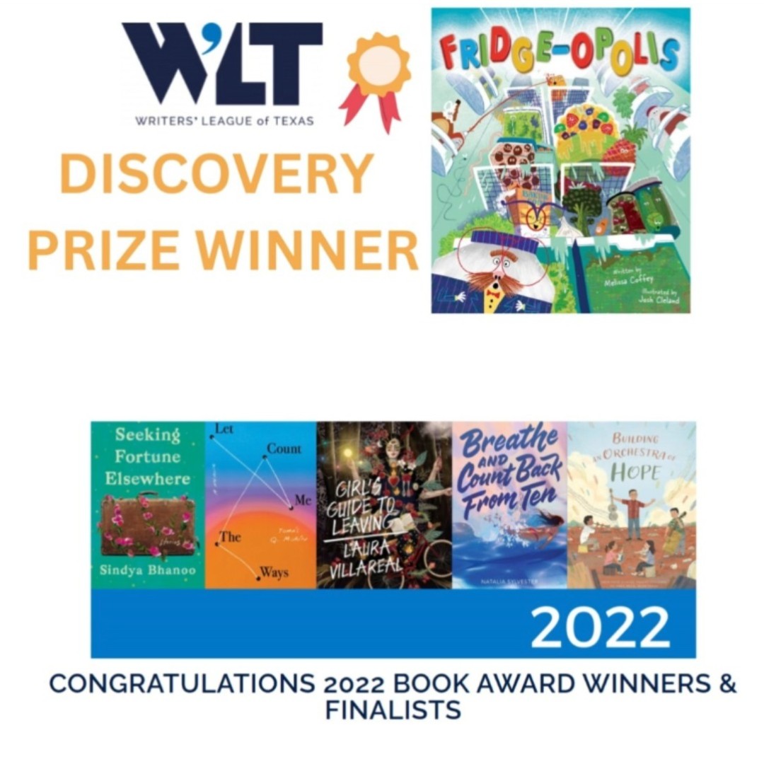 Congratulations to author @CoffeyCreative and illustrator @JoshCleland! Their eco-friendly children's book #Fridgeopolis has been selected by @WritersLeague as a Discovery Prize Winner. This award-winning title is on sale now wherever books are sold. 🥦 #BeeAReader🐝