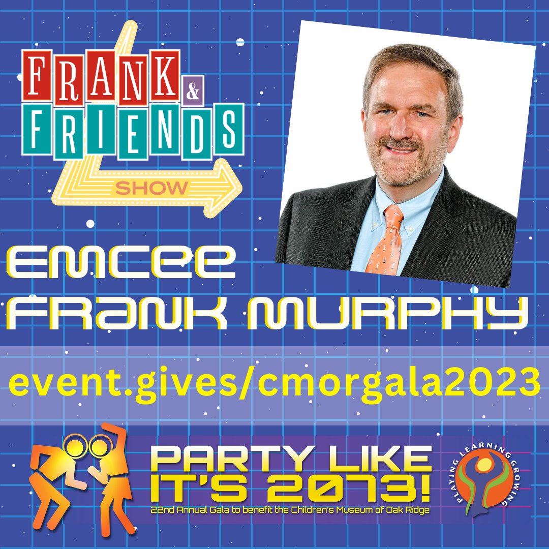 A night of futuristic fun is coming up on 11/17 for this year’s Gala, Party Like It’s 2073! Our emcee? The wonderful Frank Murphy from the Frank and Friends Show 🤩

Visit event.gives/cmorgala2023for more information and to purchase tickets.

<a href="/FrankMurphyCom/">Frank Murphy</a> 
<a href="/FrankNFriendsSh/">Frank & Friends Show</a>