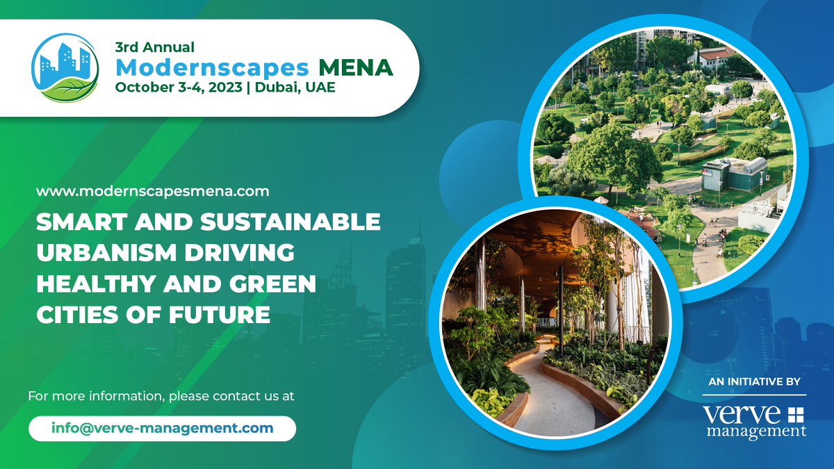 As a media partner, CXM is thrilled to announce the upcoming Dubai Urbanscape Summit, aligning with the Dubai 2040 Urban Master Plan, organised by Verve Management UAE 🇦🇪 Join the event on October 3rd-4th, 2023👇 modernscapesmena.com/#event-overview #SustainableDevelopment