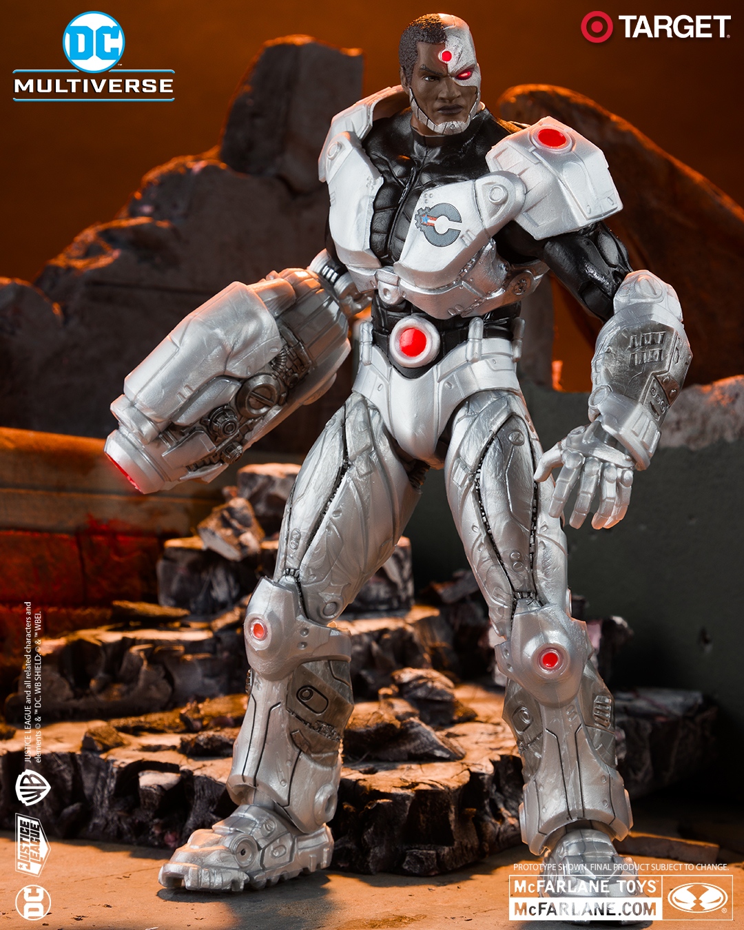Cyborg action figure deals