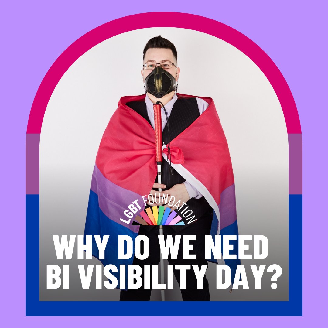LGBTfdn's tweet photo. Happy #BisexualAwarenessWeek to all the bi babes! 💜💙🌈

LGBT Foundation is a place where bi people can flourish. We want to spend the next week not just recognising our bi siblings, but also realising the struggles bi people face, and challenging biphobia through education. https://t.co/MNtwEHPsde