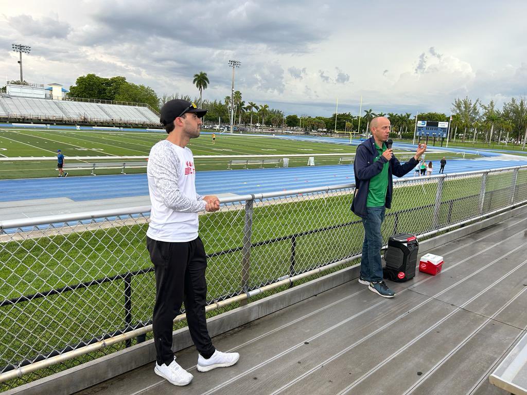 🏆A new American record for the Men's mile 📣

Yared Nuguse crossed the finish line in 3:43.97 - Prefontaine Classic in Eugene, Oregon

We’ve meet Alan Webb, the now former American record holder, this summer, as he came to our practice to share his athletic &amp; professional career