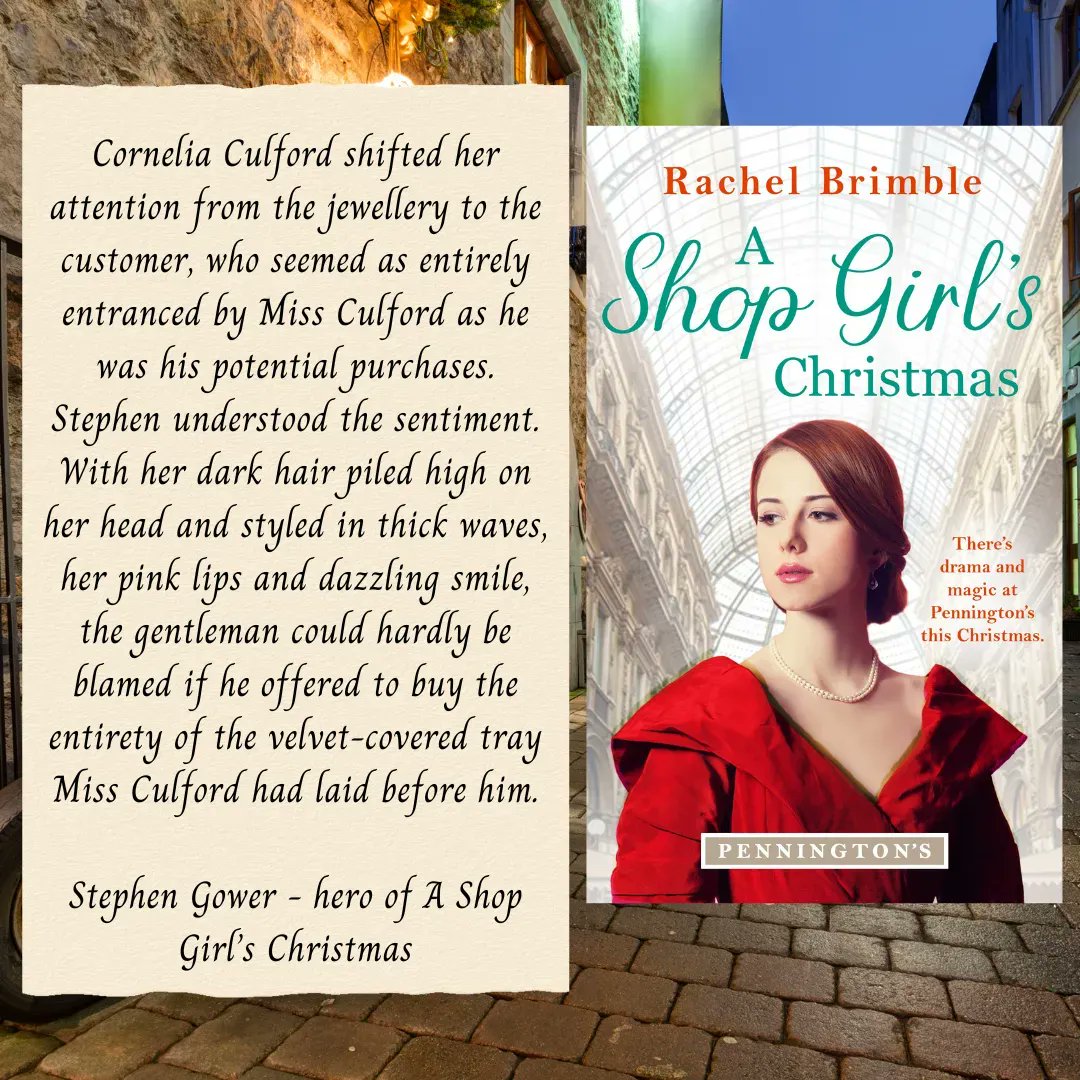 RachelBrimble's tweet photo. A SHOP GIRL'S CHRISTMAS... #christmasromance #romanticsuspense #edwardianromance #bookseries
BUY: https://t.co/VIU8OOlypk https://t.co/VTvZPbo1q6