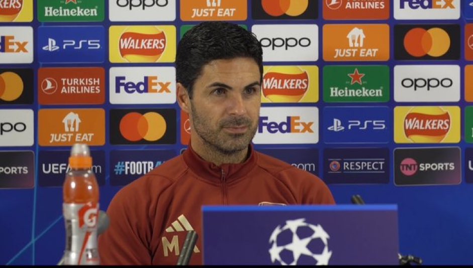Reporter: “How do you feel about UCL returning to The Emirates?”

Arteta: “The only venue in London as well, brilliant”