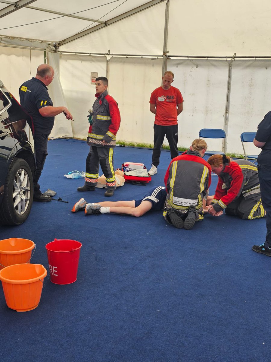 On Saturday our Cadets, Grace, Abbi & Bentley went to UKRO 2023 with 2 of our Instructors, Mark and Craig. They competed against other services by doing a trauma care based scenario where they came 3rd! We are so proud of you 👏⛑️🚒 @UKFireCadets @DerbyshireFRS