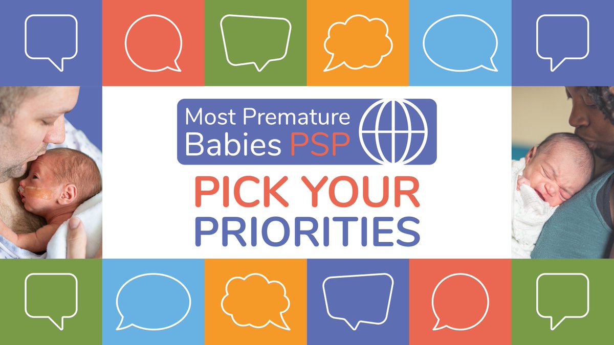Want to influence the future of premature babies research? Pick your #toppriorities that you think research should address today bit.ly/45Qjn4h @MostPremBabies @MCRI_for_kids @NPEU_Oxford @Lindalliance #mostprembabies #bornbefore25weeks #pickyourpriorities