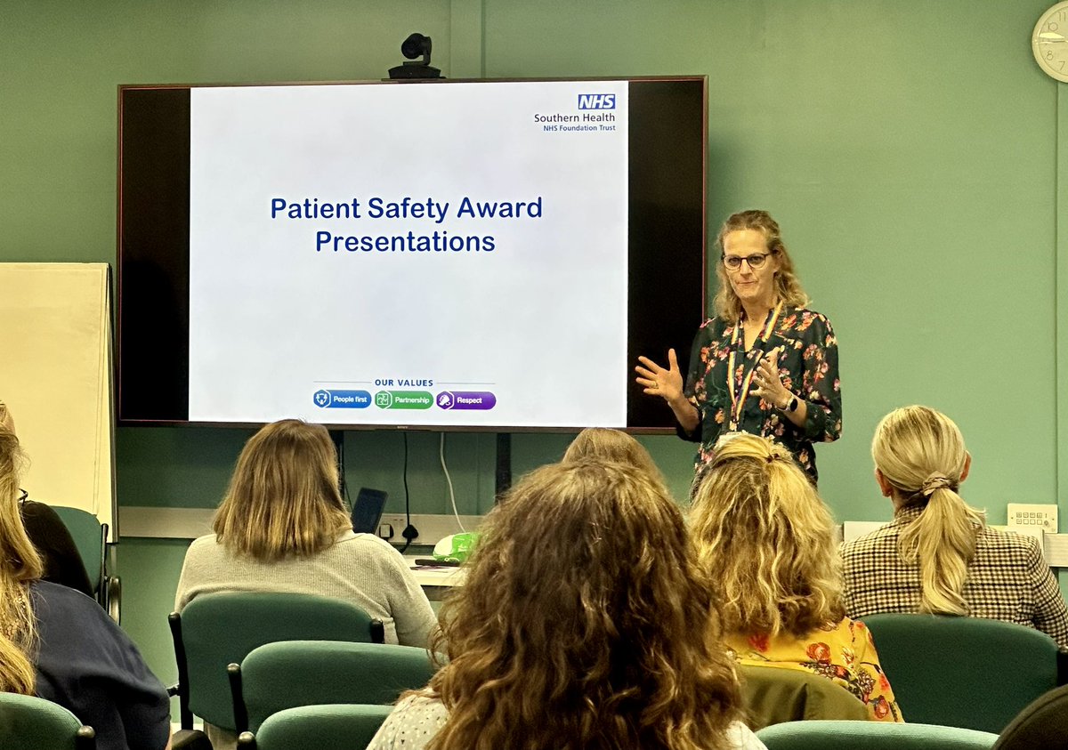 Thankyou @Southern_NHSFT for inviting me to speak at your International Patient Safety Day today 🙏🏼 I was lucky enough to arrive in time to hear all of the Patient Safety Award nominations for 2023 🌟 Humbling to hear the stories of working with patient, families and carers 🙏🏼