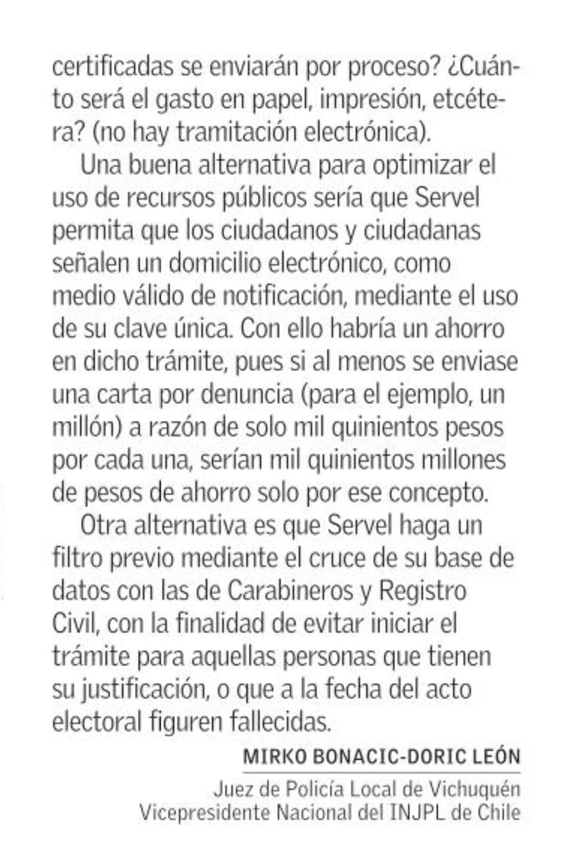 JPLNacional's tweet photo. Voto obligatorio, sanciones, eficiencia por el vicepresidente Mirko Bonacic-Doric @MirkoB_D 

https://t.co/MapWDdn4w5 https://t.co/n9HmfZL8BD