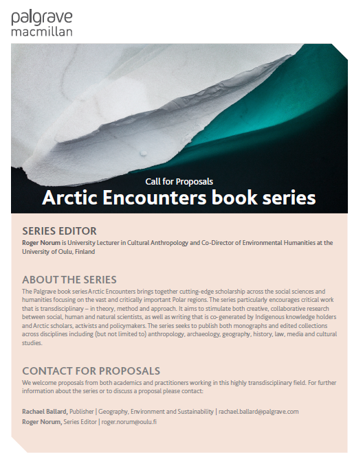 Does your work focus on the critically important polar regions? Are you looking for an interdisciplinary series that publishes cutting edge research with a HSS focus? Arctic Encounters could be the perfect series for you! Details here: link.springer.com/series/16629/b…