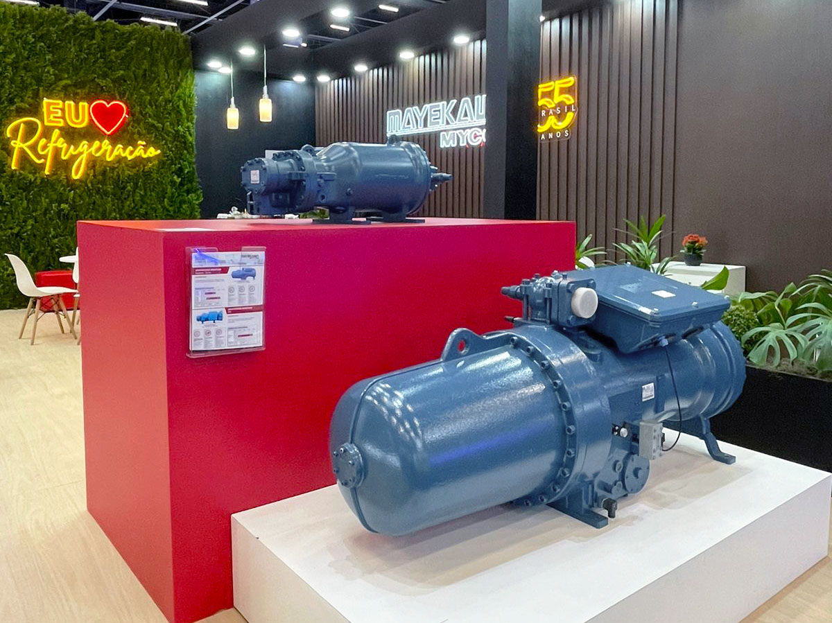 Frascold's tweet photo. #Frascold #compressors were the protagonists of the #Febrava exhibition event, at #Mayekawa's booth. A major event for the Latin American market and for the entire #HVAC&amp;R sector: let's relive the moments of these four days together! https://t.co/CcvwYIgFMc