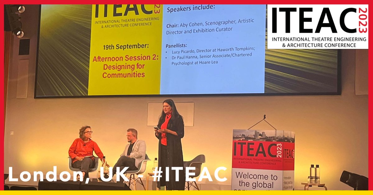 IteacEvents's tweet photo. The next session at #ITEAC in London is 'Designing for Communities' where videos about Kabuki Theatre, Kamimiharada and Malmo Stadsteater, a 19th Century Swedish Theatre are being shown with contributions from leading architect Satio Hasegawa of Kohyama Atelier, in Tokyo. https://t.co/Oh2Ow6a74J