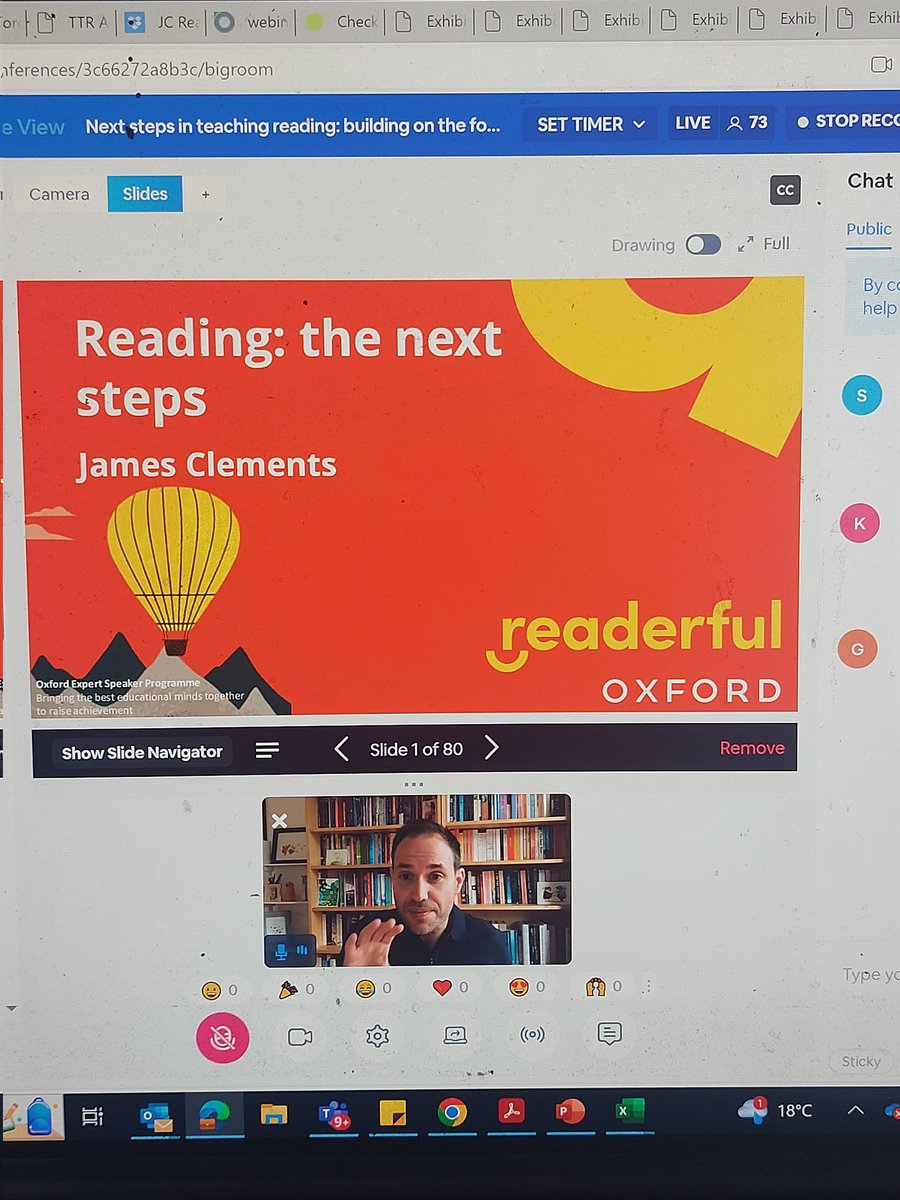 ElleOUPEvents's tweet image. Here we go! It&apos;s been far too long since we&apos;ve had @MrJClements in the @OUPPrimary webinar room..welcome back! #Readerful #readingforpleasure 🥳