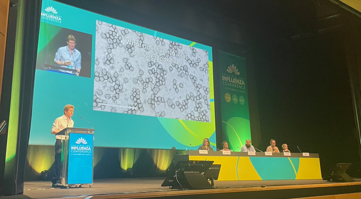 How do we know what #influenza virus particles look like ⁉️A collaboration led by @CVRHutchinson <a href="/CVRinfo/">MRC-Uni of Glasgow Centre for Virus Research</a> draws together structural biology, mass spectrometry and mesoscale modelling to understand these infectious structures in unprecedented detail #ESWI2023