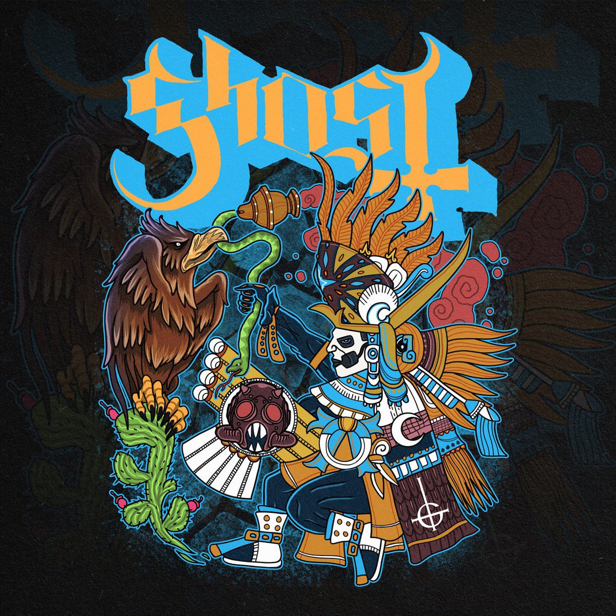 🇲🇽MEXICO CITY🇲🇽 - My Artwork for <a href="/thebandGHOST/">Papa V Perpetua</a> Mexico City Ritual! Thank you for your support! Find me on Instagram under JonnyBush
.
.
.
#thebandghost #ghost #papaemeritusii #childrenofghost #namelessghouls #papanihil #cardinalcopia #ghosttwt #prequelle #papaemeritusiv