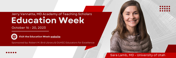 OUCOMfaculty's tweet image. Did you know that the ATS Education Week is coming up?! Check out the schedule and attend a week's worth of education-related activities!
medicine.ouhsc.edu/faculty-staff/…