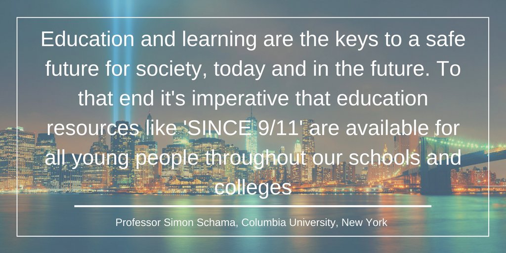 Talking about terrorism isn't easy.

Have you seen our SINCE 9/11 Education Programme?

✅ Resources for KS2, KS3 &amp; KS4
✅ Guidance on teaching controversial issues
✅ Workshops that can be delivered in your school

We're here for you. Click⬇️for more

since911.com/education-prog…