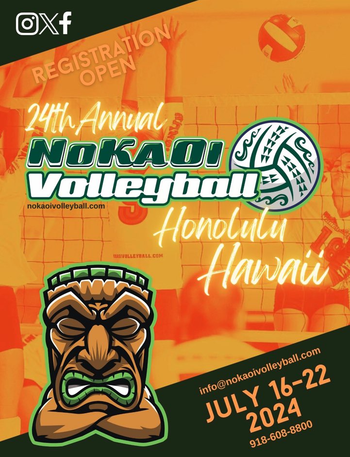 Registration is open!!! 🏐🏝️

Give us a call if you have any questions. (918) 608-8800