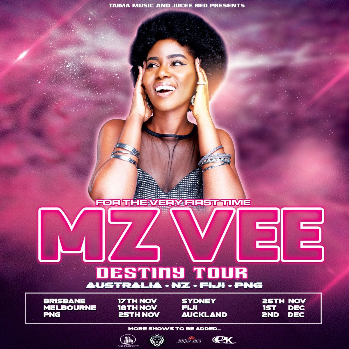 My #destinytour kicks off in November!! If you’re in #fiji #australia #papuanewguinea #newzealand get ready!! contact Taima Music +61 450 447 977
 @nymelodyofficial 
<a href="/slikish/">#DagaatiRiddim</a> 🫶🏽🔥