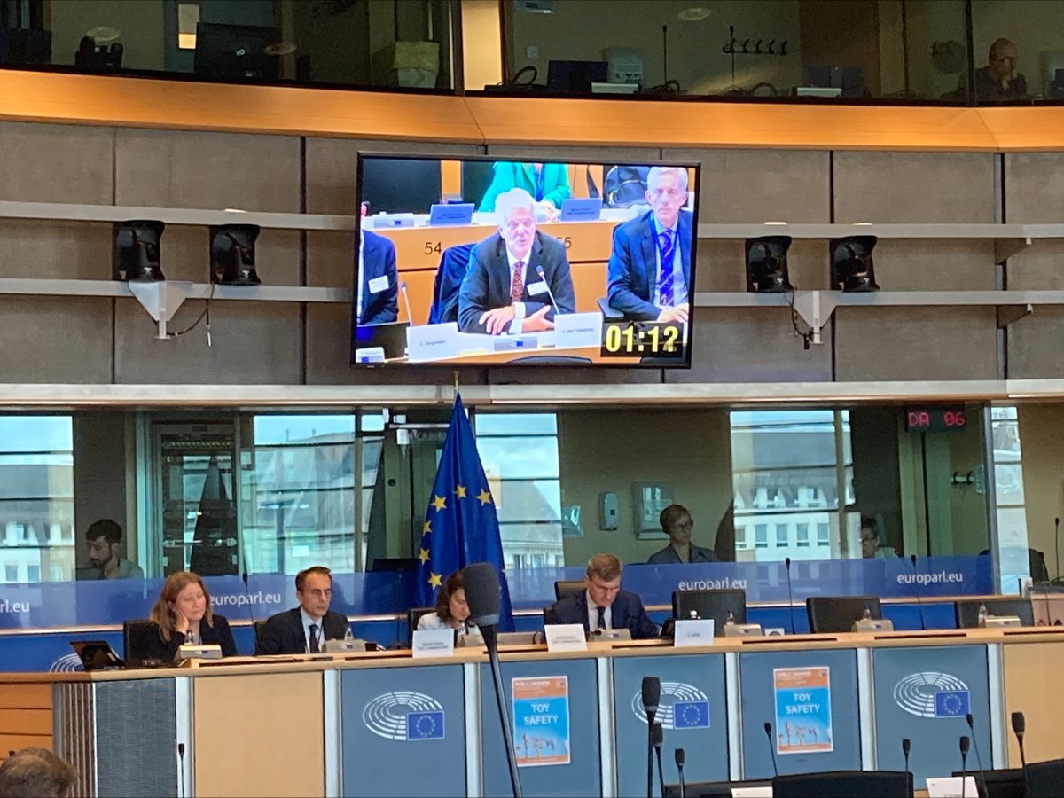 A special thank you to <a href="/ChristianWett/">Christian Wetterberg</a>,  CEN TC 52 Chair, for representing CEN and CENELEC in today's IMCO hearing on the #toysafetyregulation. 

Fun fact: The first standard for toys was published in 1979 as the EN-71 series, covering many types of toys, technology and hazards.