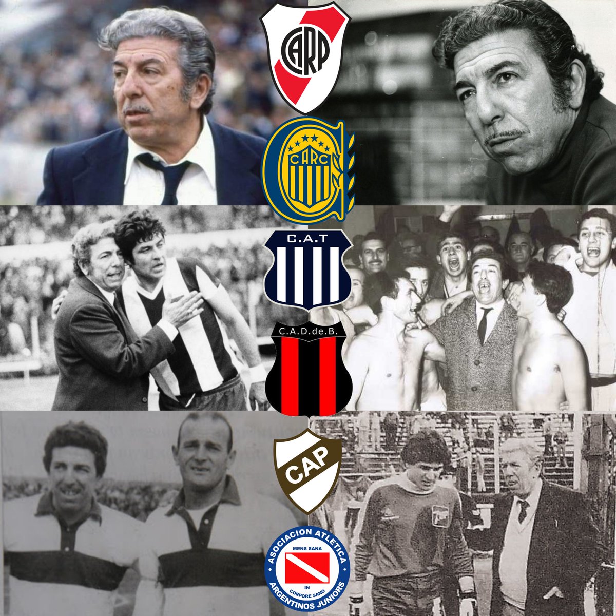 ⚽️Máximo goleador argentino en Primera ⚽️Máximo goleador de la historia de River ⬜️🟥⬜️ ⚽️Máximo goleador de los Superclásicos ⚽️22 títulos 🏆 con River (6 como DT) ⚽️Primer entrenador en sacar campeón de 1ª a un equipo por fuera de Buenos Aires/CABA (Rosario Central en 1971,…