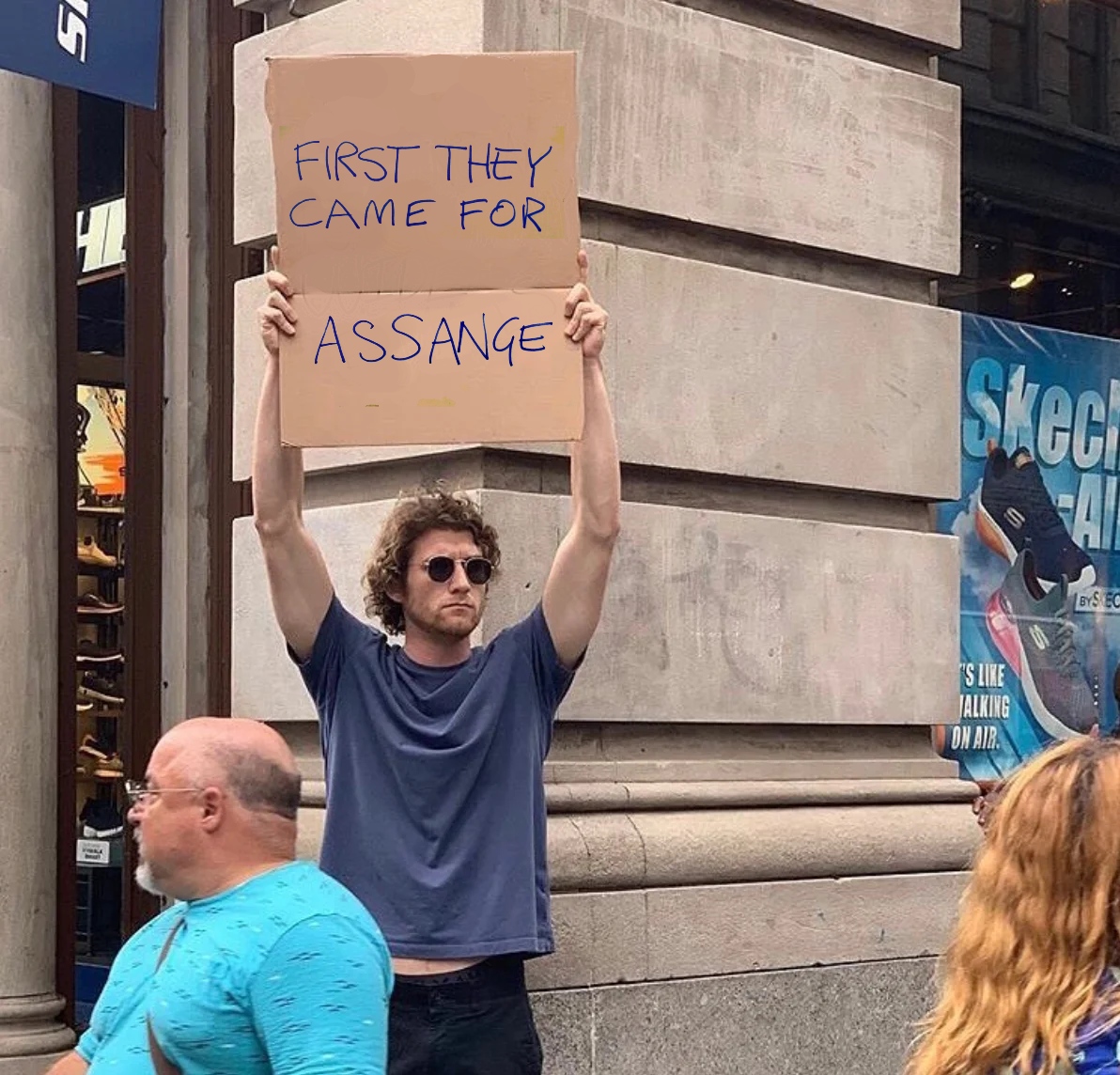 Aus4Assange's tweet photo. First they come for the truth tellers https://t.co/JdAaBDCnJj