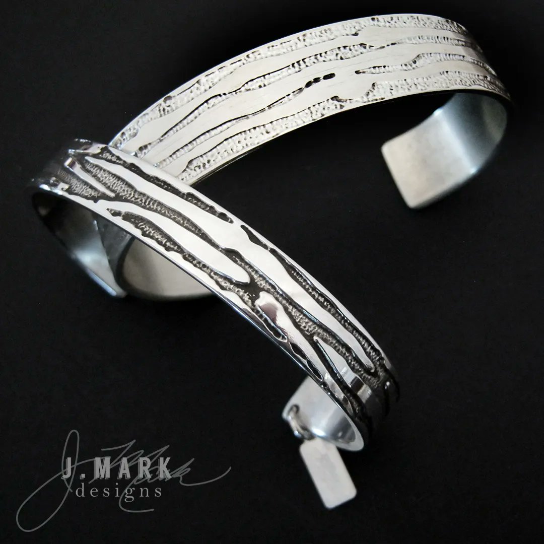 EclipseAtBM's tweet photo. Stun in sterling silver with new pieces by J. Mark Designs! Mark is a master of combining simple and tough design!

#EclipseAB #shoplocal #wilmingtonnc #handmade #sterlingsilver https://t.co/tBqMdcetPQ