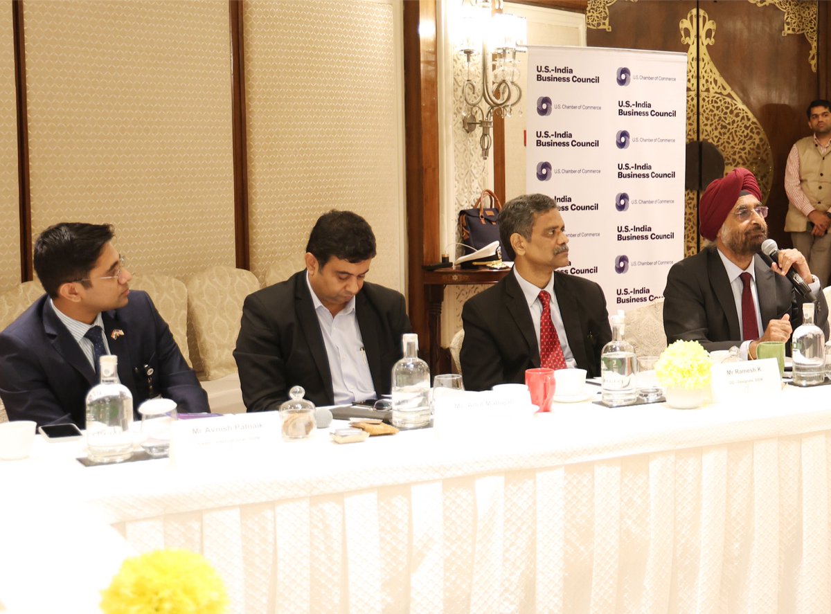 USIBC and <a href="/SIDMIndia/">Society of Indian Defence Manufacturers</a> co-hosted an industry roundtable featuring Ms. Heidi Shyu, Under Secretary of Defense (Research &amp; Engineering) <a href="/DoDCTO/">DoD CTO</a>. Ms. Shyu expressed the U.S.' interest in strengthening cooperation with India as a strategic partner in defense technology innovation.