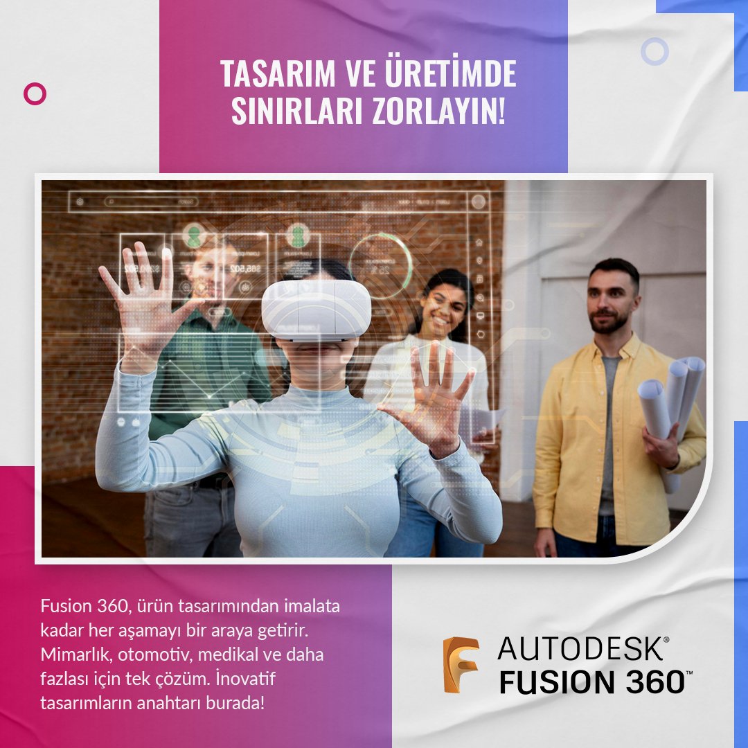 Tasarım ve üretimde sınırları zorlayın!

#Fusion360 #Tasarım #Üretim #3DModelleme #Teknoloji #Mimarlık