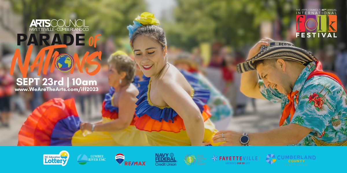 CityOfFayNC's tweet photo. Experience the International Folk Festival on September 22-24, where you'll have the opportunity to indulge in authentic cuisine and enjoy live music performances. Don't miss out on this chance to discover new cultures and savor delicious eats.
➡️ https://t.co/iMs0dRGd7e https://t.co/23pJAsMhfx