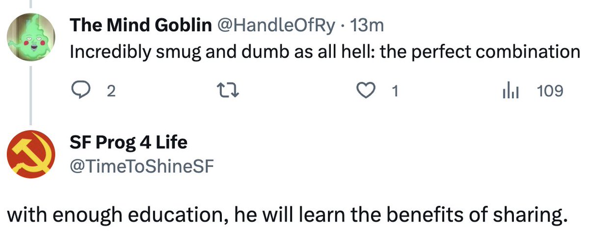 TimeToShineSF's tweet image. some comrades are impatient.

don't worry, education is the key.