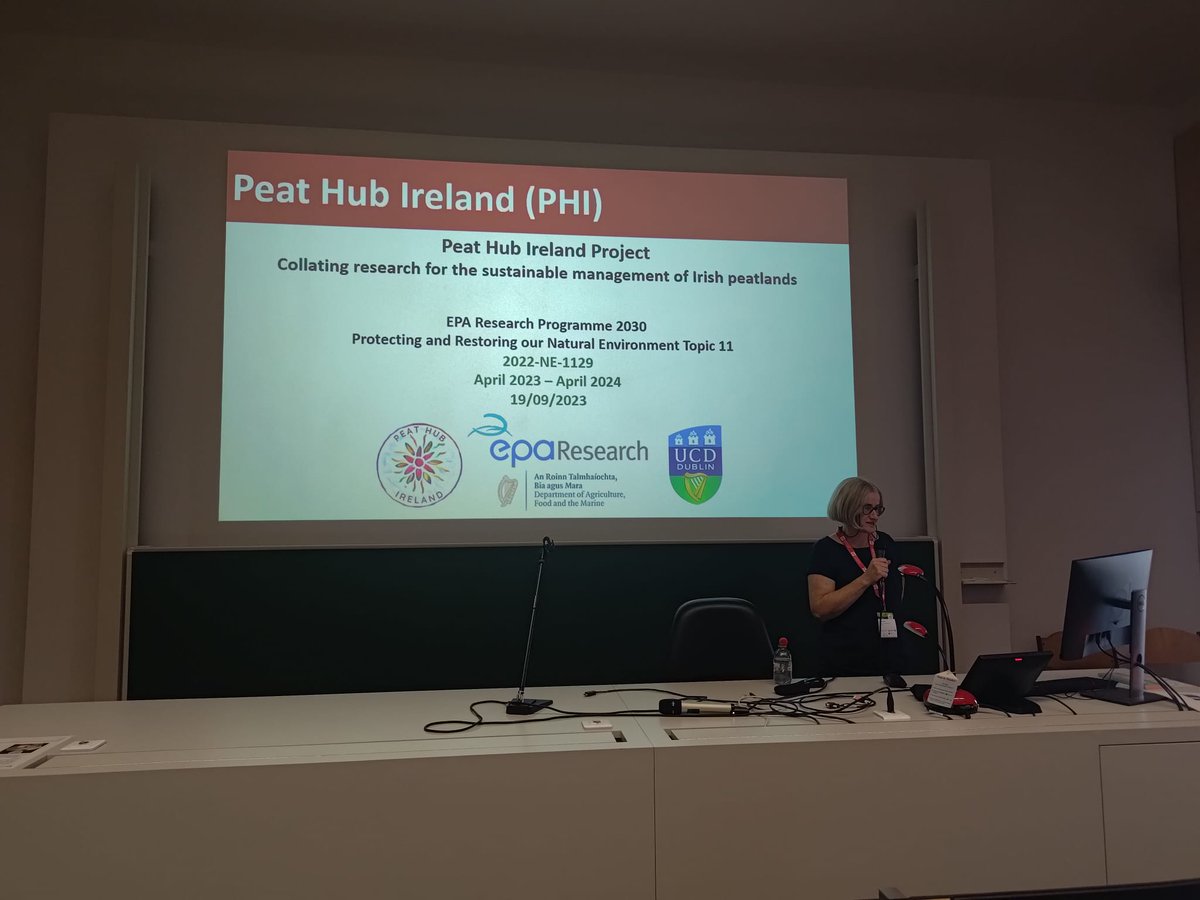 @irishboglife from @PeatlandHub project presented her work where she is collating all the peatland research at one place @CarePeat #Power2Peatlands