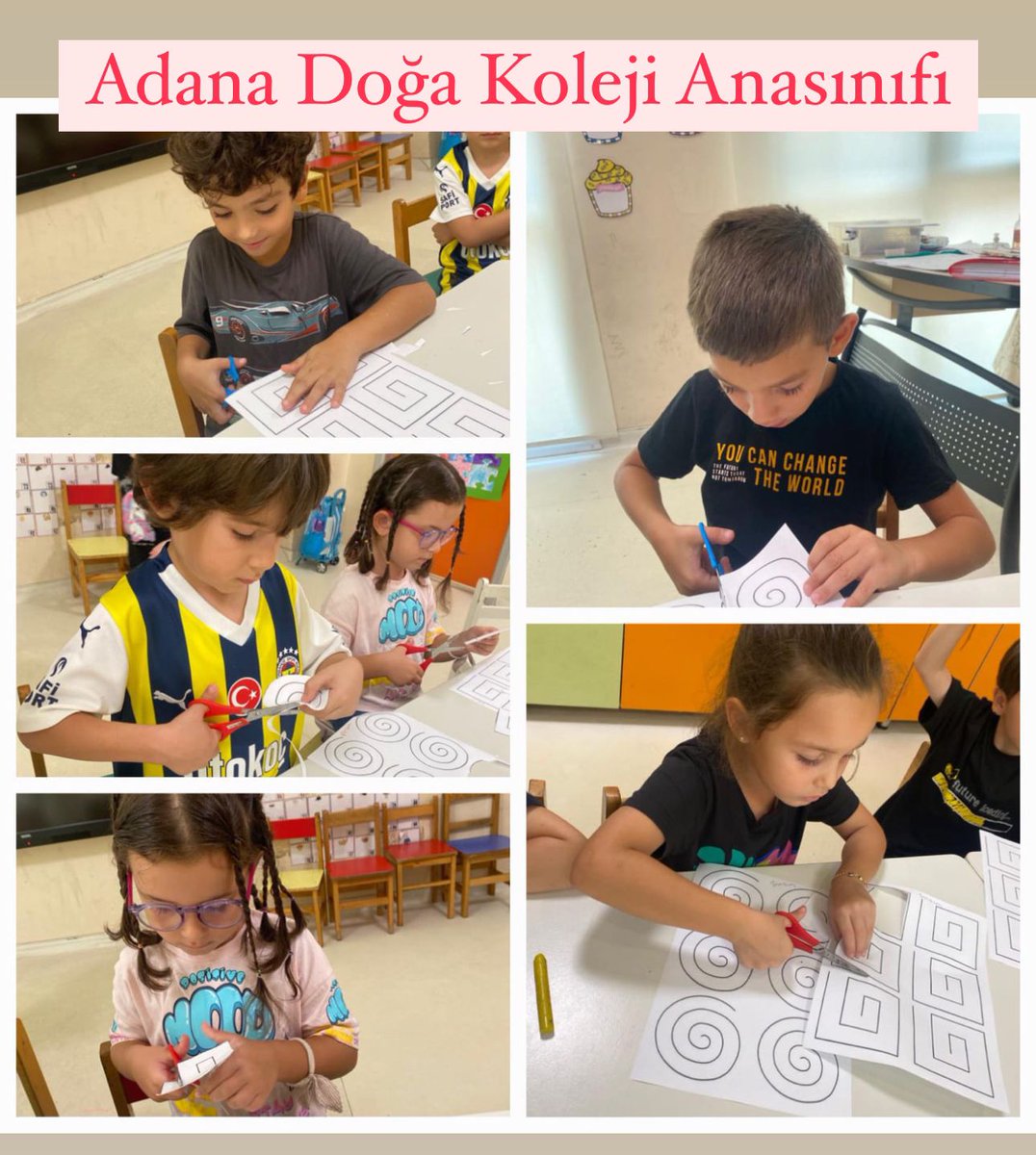 Adana Doğa Koleji Anasınıfı 5 yaş kesme çalışmaları gerçekleştirilmiştir. #doğamızdayız