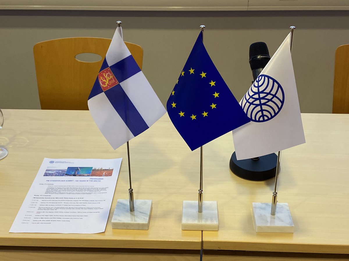 JOANNASaarinen's tweet photo. Happy 💎that our guests were happy to attend our FMI  Stakeholder Summit @ilmatiede #FMISpace in our Arctic Space Centre in #Sodankylä, #Finland 🇫🇮🌝🌓🌜🌙🪐💫☄️🚀🛸📡 #185yearsandstillgoingstrong🙏🏻 https://t.co/Afe7FI2Fg3