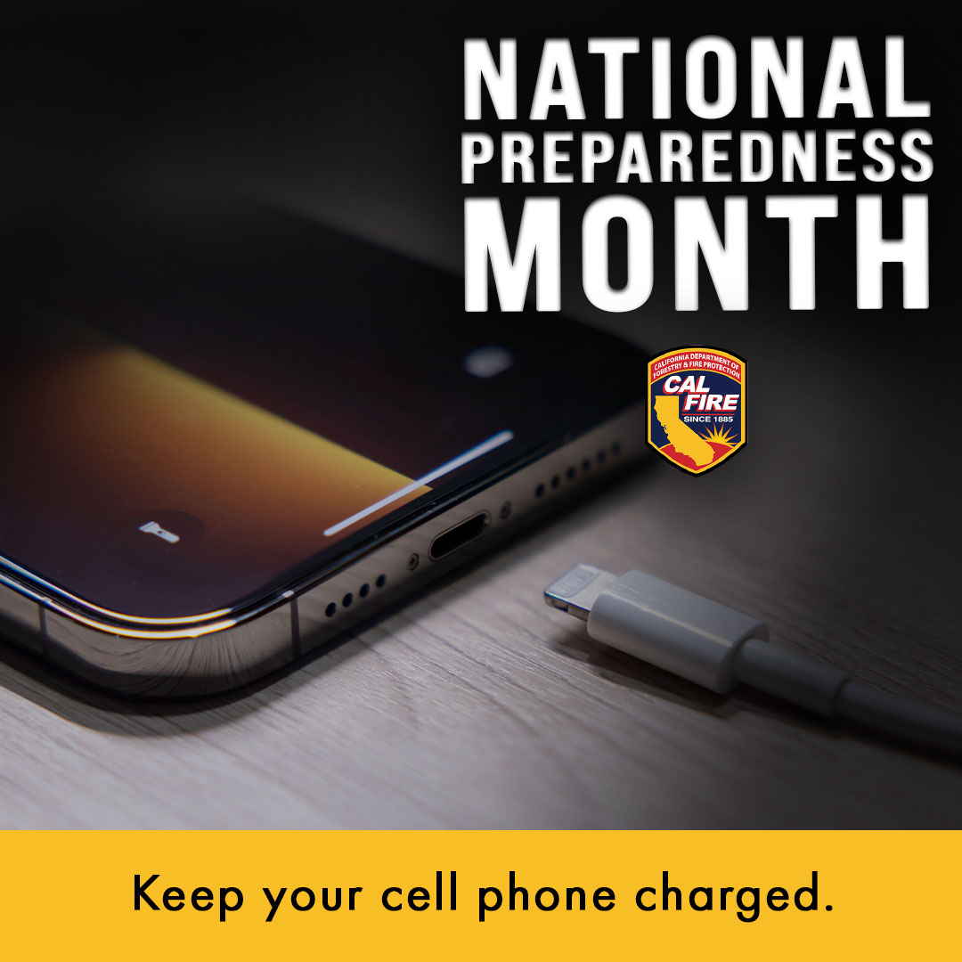 #NationalPreparednessMonth reminds us: Your phone = lifeline during emergencies! Don’t risk it – keep it charged. Whether a power bank or every charging chance, a fully charged phone can be a lifesaver when it matters most. Be prepared!