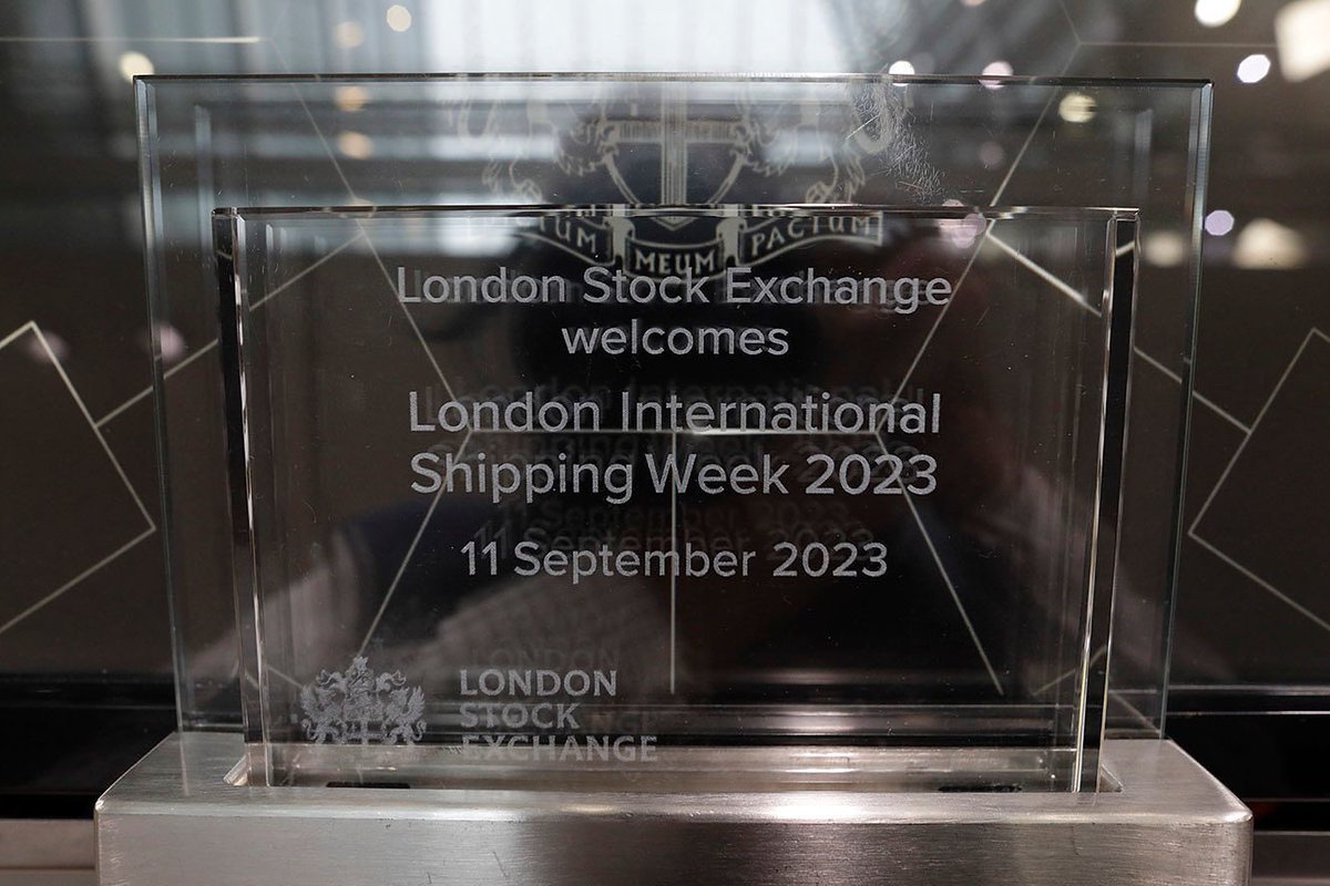 The opening ceremony of the London Stock Exchange was truly an event to remember and a great way to start shipping week. #LISW23 #maritime #stockexchange