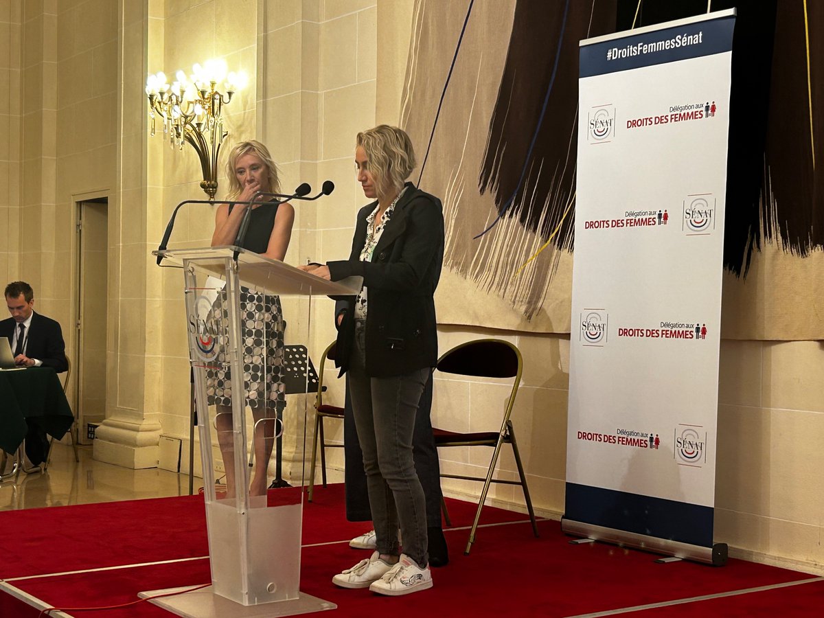 MarleneSchiappa's tweet photo. Au @senat pour l’émouvante cérémonie qui récompense des femmes & hommes engagés, Valérie Bacot et Sylvie Testud, le juge Edouard Durand, l’asso Femmes Ingénieures et Christine Lambert pour la FNSEA #DroitsFemmesSenat @AnnickBillon @AssiaBenziane Bravo ! https://t.co/UTBSo5ltRw