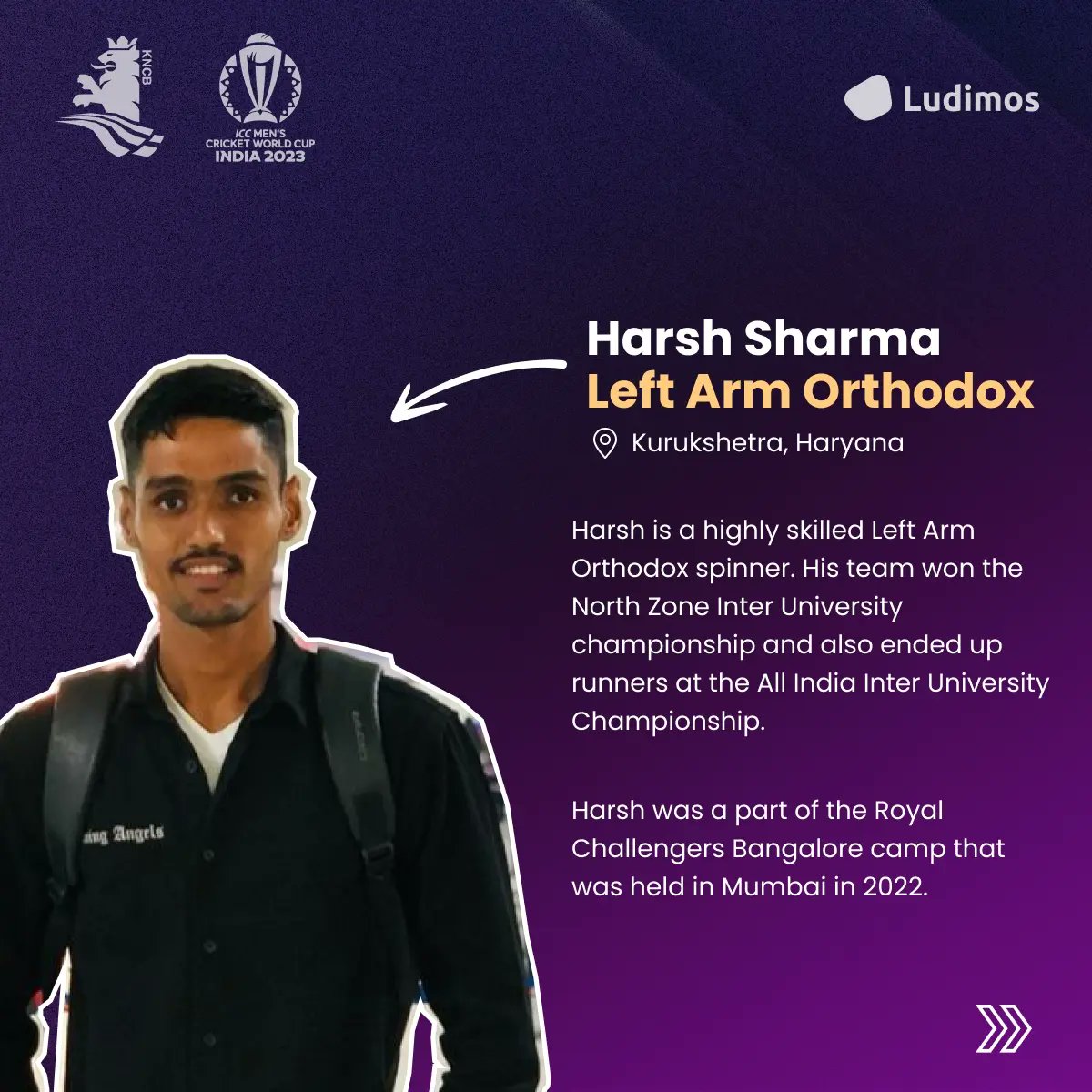 KNCBcricket's tweet photo. Thank you for the overwhelming response to our net bowlers hunt, India. Here the 4 names who will be part of the team's #CWC23 preparations. 🙌 @ludimos https://t.co/arLmtzICYH