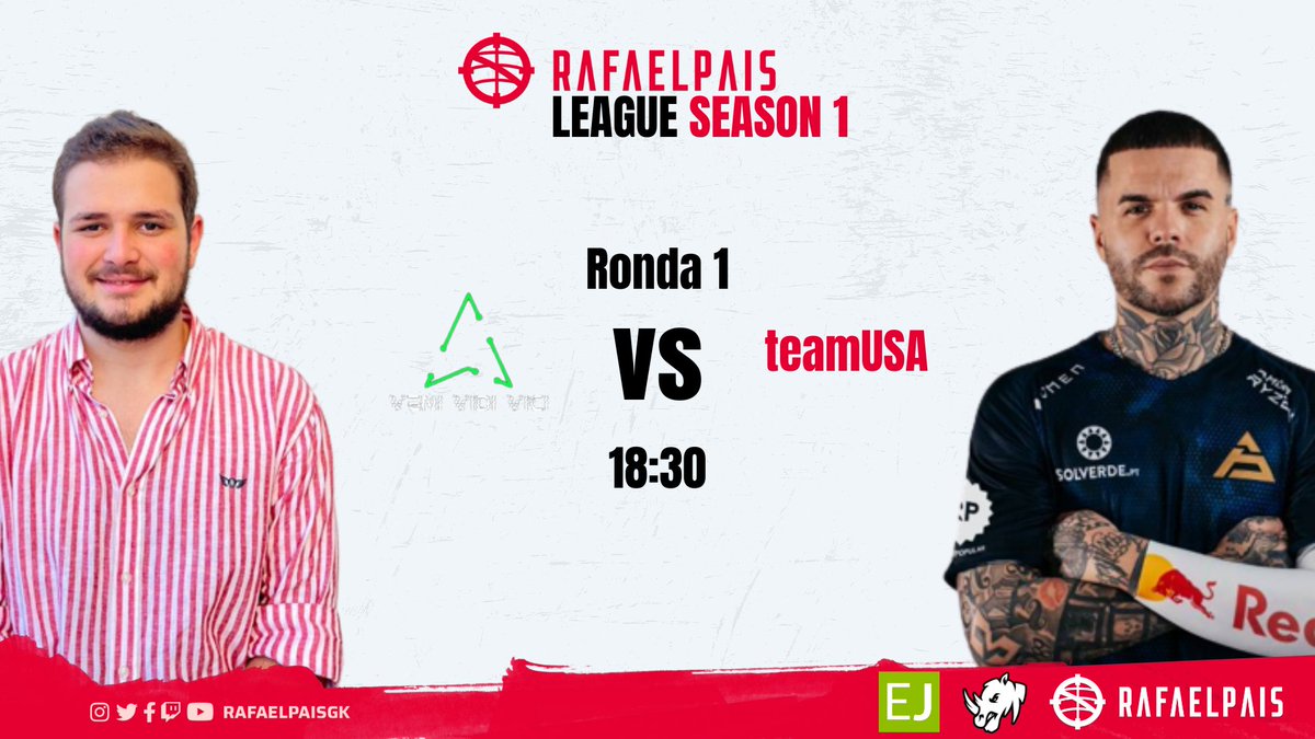 Começamos dentro de horas o segundo dia na Rafael Pais League Season 1🔥

<a href="/vVvEsports2023/">Veni Vidi Vici</a> ⚔️#teamUSA 🕐18:30  
📺twitch.tv/costynha
📺twitch.tv/krushformidable 

#RPLCSGO <a href="/EuJogador/">EuJogador</a> <a href="/RhynoEsports_/">Rhyno Esports</a>