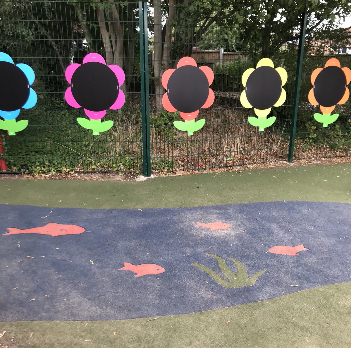 New chalkboards for our reception playground 💚