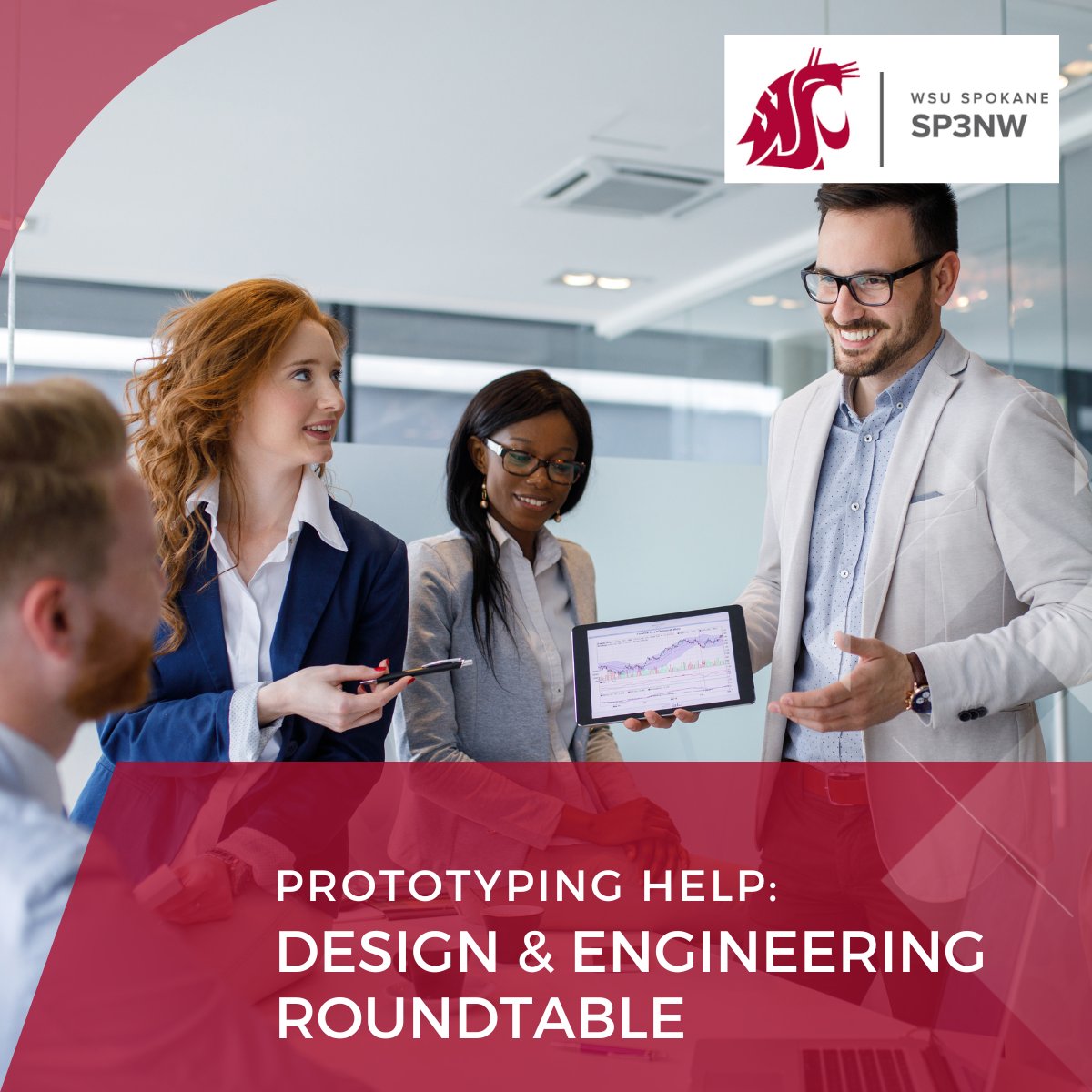 🛠️ Unleash creativity at our Design & Engineering Roundtable! Share your early #prototype in a protected setting, get insights from local #experts, and refine your #product vision. Join the innovation conversation: sp3nw.org/membership/
 #InnovationExchange #ProductDevelopment