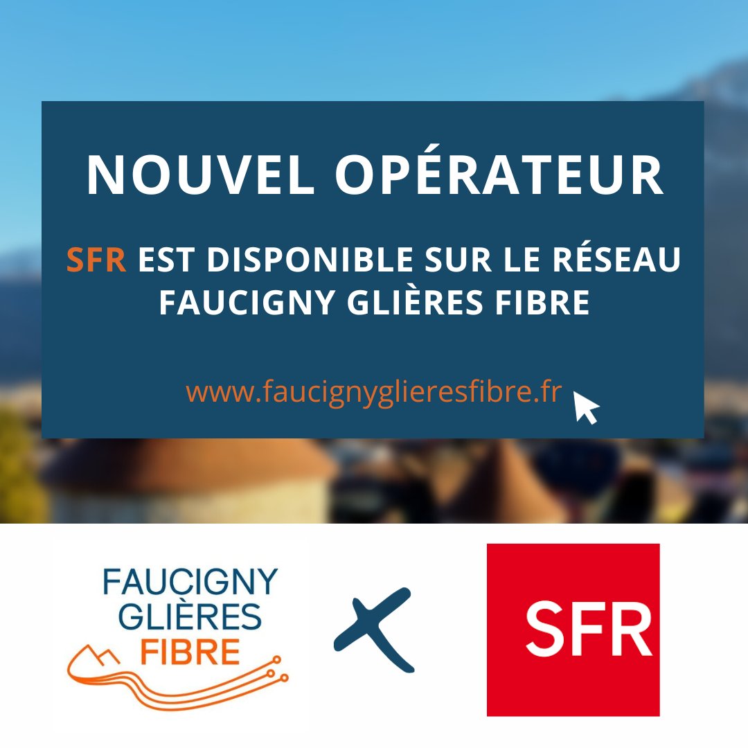 FaucignyG_Fibre's tweet photo. 👏@sfr est arrivé le réseau Faucigny Glières Fibre !
L’offre #fibre SFR devient accessible pour les habitants desservis par le réseau #faucignyglieresfibre et permet aujourd’hui de proposer ses abonnements aux 3500 foyers déjà éligibles.@ccfg74 https://t.co/ZGIJJRhnS5