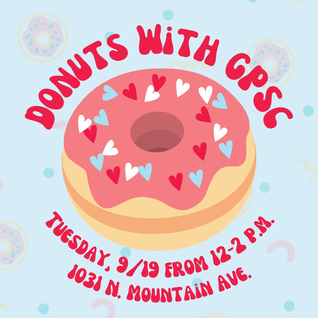 UAGPSC's tweet photo. 🍩Stop by our office today from 12 to 2 to grab a donut 🍩 https://t.co/scSj9zK4Fz