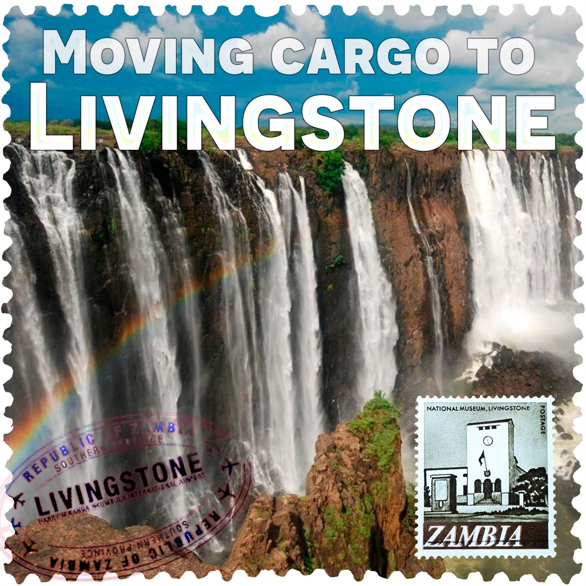 Aviacargo's tweet photo. Livingstone is a city in Zambia.Until 1935, it served as the capital city of Zambia (then Northern Rhodesia). It is a tourism attraction center for the Victoria Falls and a border town with road and rail connections to Zimbabwe.

#kenyaairways #kq #livingstone #usa #aviacargo https://t.co/PPmfODazsI