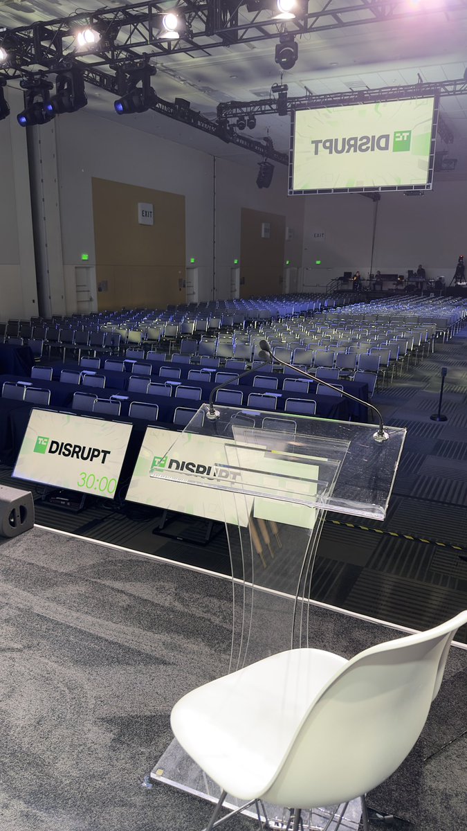 Almost ready to go! See you at #TCDisrupt2023 !