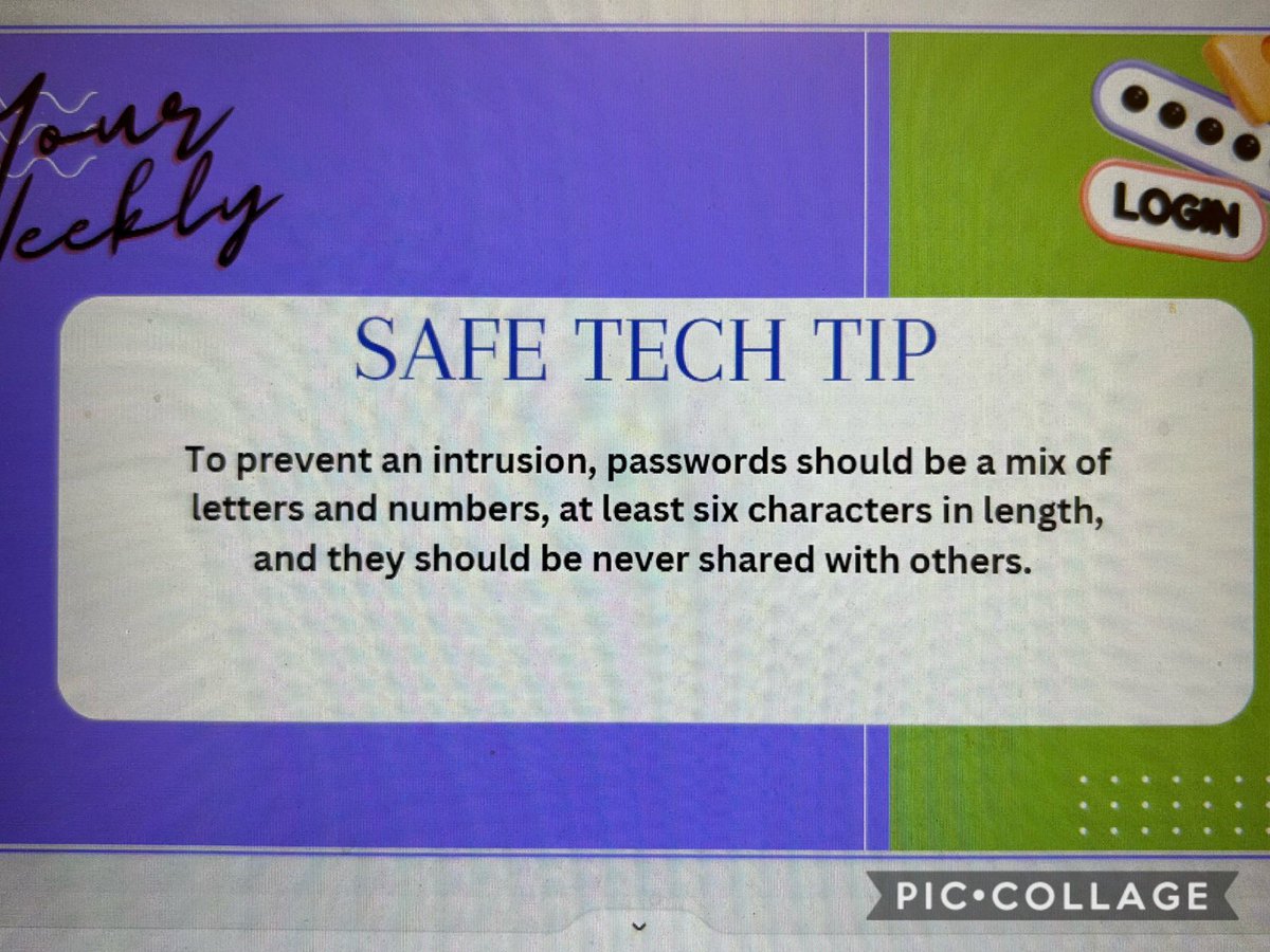 Here is your weekly ‘Safe Tech Tip’ on Tuesday from your SIS team <a href="/NLESDCA/">NLESD</a> <a href="/gwencarrollsis/">gwen carroll</a> <a href="/MmeKMoores/">Katrina Moores</a> @AndreaHurley7 <a href="/MiaDOb/">Maria Delahunty-O'Br</a> <a href="/HickeyDianne/">Dianne Hickey</a> <a href="/FowlerAmanda/">Amanda Fowler (She/Her) ✨</a> <a href="/vanessa_mcauley/">Vanessa McAuley</a>