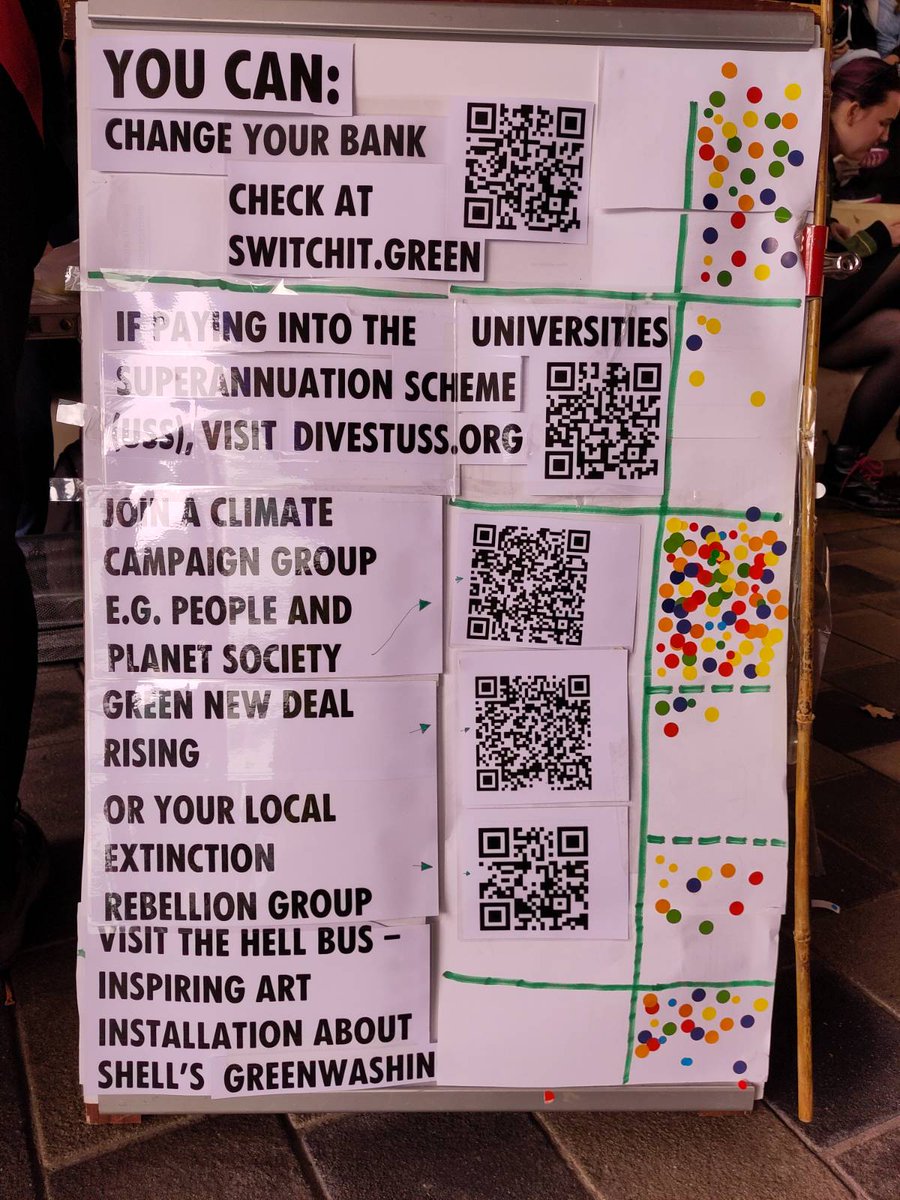 We were out today alongside <a href="/XRShef/">Extinction Rebellion Sheffield</a> and <a href="/gndrisingsheff/">Green New Deal Rising Sheffield</a> with some survey boards talking to fresher's about how they feel about the climate, the governments response and what we can take.