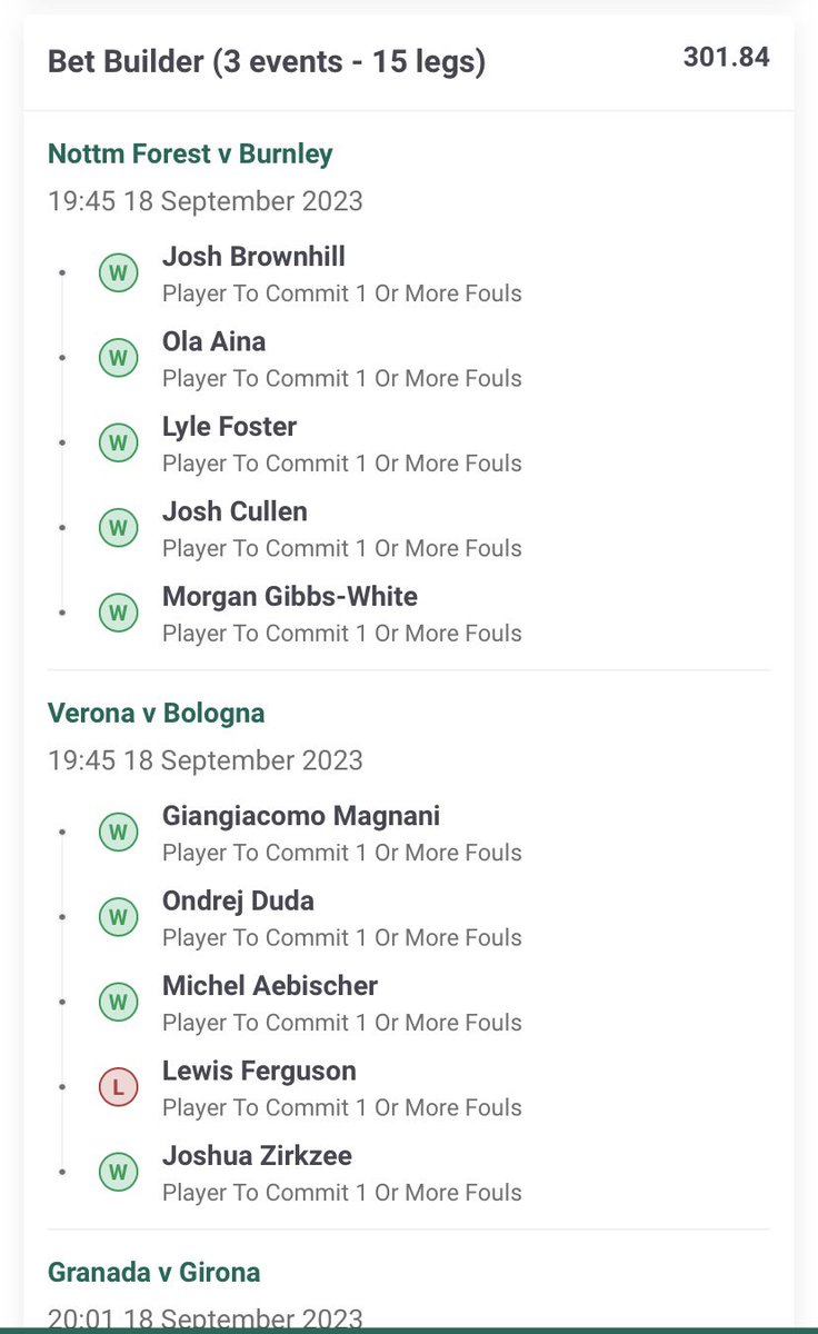 InplayIcon's tweet image. Had a personal bet on as well which was 2 fouls off a 300/1.