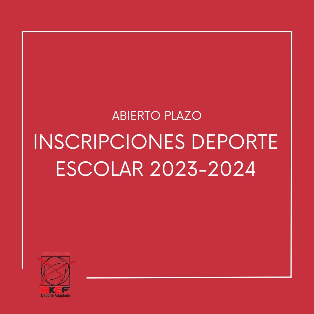 Con el comienzo el curso, damos también comienzo a la temporada de deporte escolar 2023-2024. En esta entrada os dejamos toda la información sobre ella y la documentación para inscripciones👇

bkef.eus/inscripciones-…